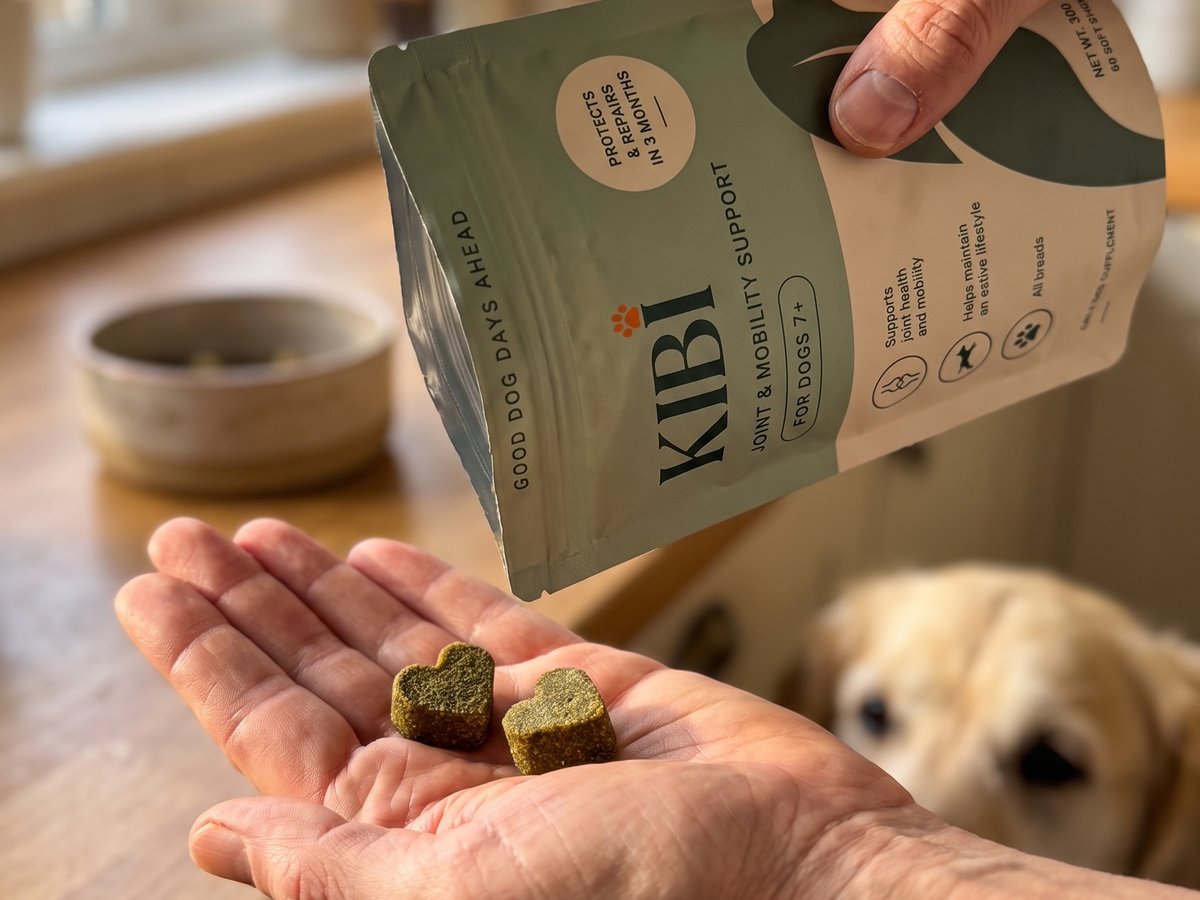 KIBI soft chews poured into a hand